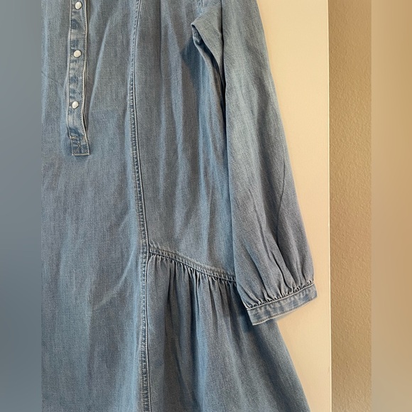 Veronica Beard Chaia Denim Mini Dress Long Sleeve - Picture 3 of 10